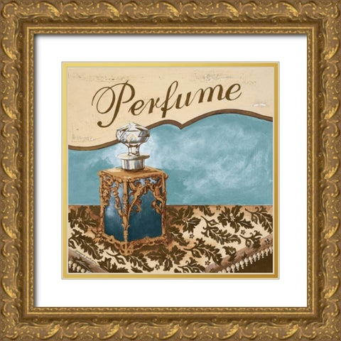 Bath Accessories III Gold Ornate Wood Framed Art Print with Double Matting by Gorham, Gregory