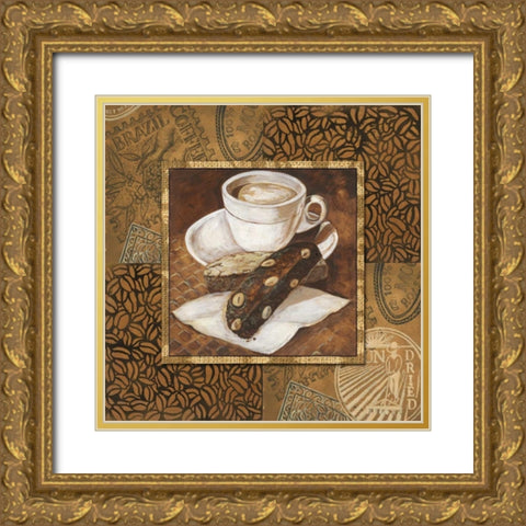 Coffee I Gold Ornate Wood Framed Art Print with Double Matting by Gorham, Gregory