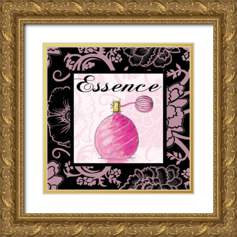 Fashion Pink Essence Gold Ornate Wood Framed Art Print with Double Matting by Gorham, Gregory