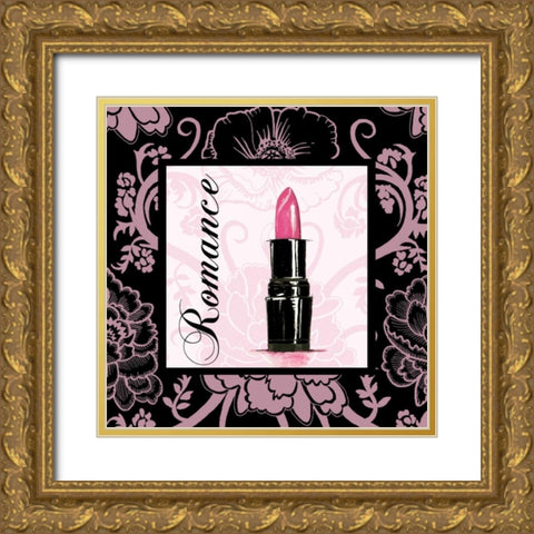 Fashion Pink Romance Gold Ornate Wood Framed Art Print with Double Matting by Gorham, Gregory