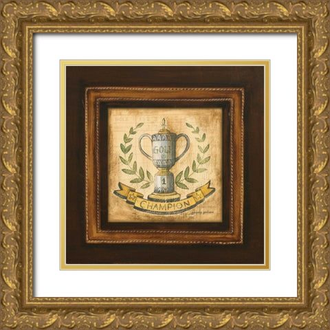 Golf Champion Gold Ornate Wood Framed Art Print with Double Matting by Gorham, Gregory