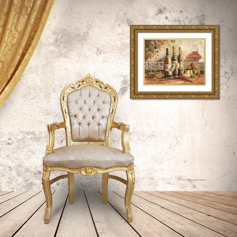 Bountiful Wine I Gold Ornate Wood Framed Art Print with Double Matting by Gorham, Gregory