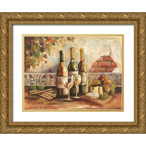 Bountiful Wine I Gold Ornate Wood Framed Art Print with Double Matting by Gorham, Gregory