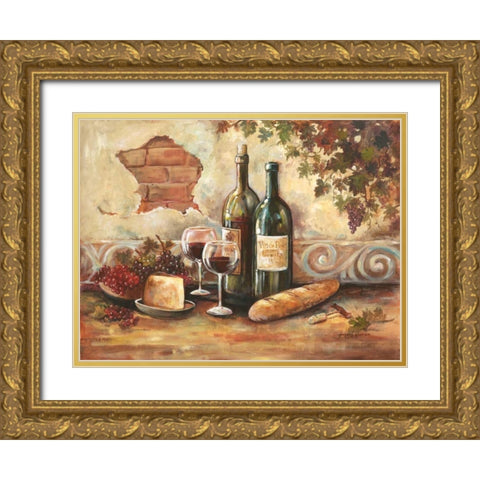Bountiful Wine II Gold Ornate Wood Framed Art Print with Double Matting by Gorham, Gregory