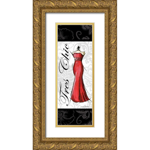 Tres Chic Gold Ornate Wood Framed Art Print with Double Matting by Gorham, Gregory