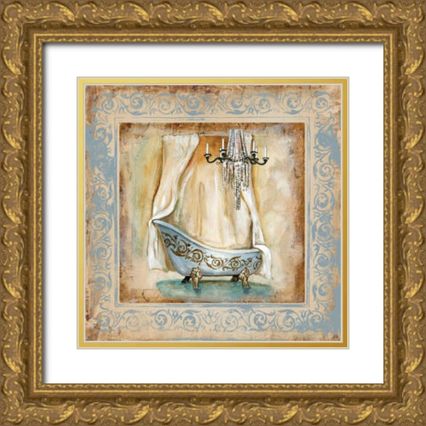 Elegant Bath II Gold Ornate Wood Framed Art Print with Double Matting by Gorham, Gregory