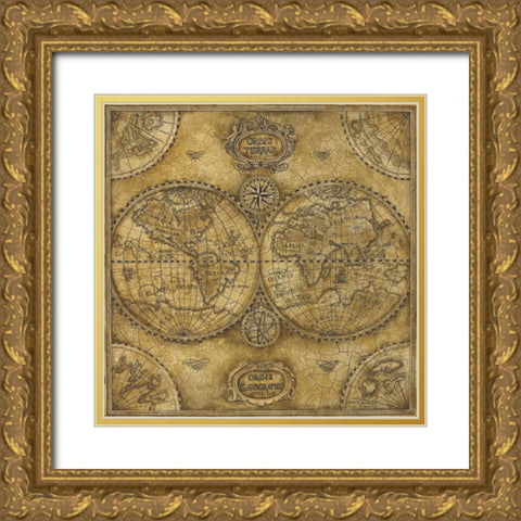 Orbis Torrae Gold Ornate Wood Framed Art Print with Double Matting by Gorham, Gregory