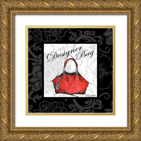 Designer Bag Gold Ornate Wood Framed Art Print with Double Matting by Gorham, Gregory