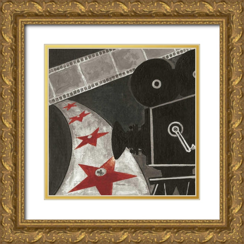 Film II Gold Ornate Wood Framed Art Print with Double Matting by Gorham, Gregory
