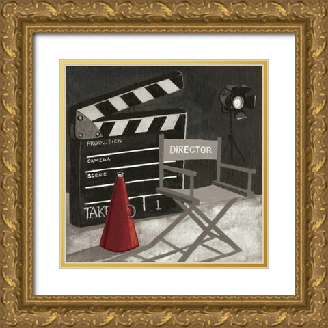 Film III Gold Ornate Wood Framed Art Print with Double Matting by Gorham, Gregory
