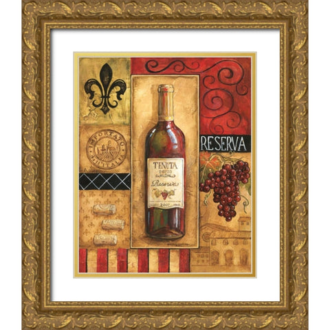 Reserva Tenuta Gold Ornate Wood Framed Art Print with Double Matting by Gorham, Gregory