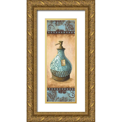 Lotion Panel Gold Ornate Wood Framed Art Print with Double Matting by Gorham, Gregory