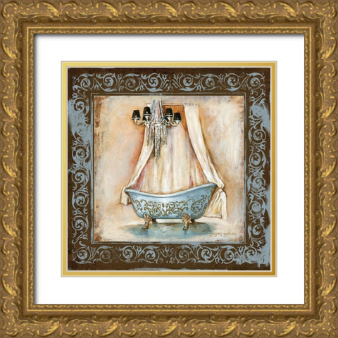 Elegant Bath III Gold Ornate Wood Framed Art Print with Double Matting by Gorham, Gregory