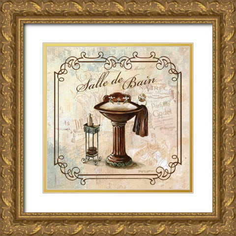 Femme Sink Gold Ornate Wood Framed Art Print with Double Matting by Gorham, Gregory