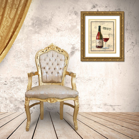 Chateau Fleur de Lis Gold Ornate Wood Framed Art Print with Double Matting by Gorham, Gregory
