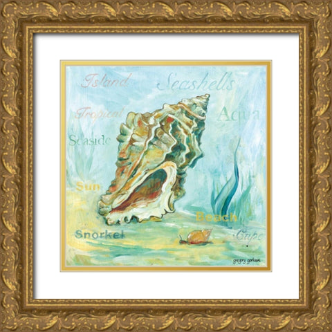 Marine Life Motif VI Gold Ornate Wood Framed Art Print with Double Matting by Gorham, Gregory