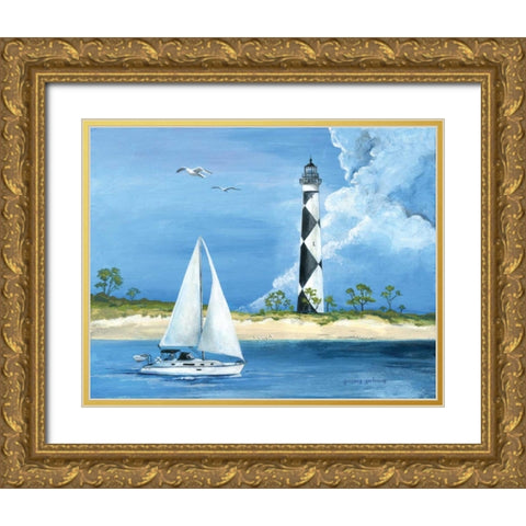 Cape Lookout Gold Ornate Wood Framed Art Print with Double Matting by Gorham, Gregory