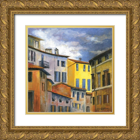 Italian Scene I Gold Ornate Wood Framed Art Print with Double Matting by Gorham, Gregory
