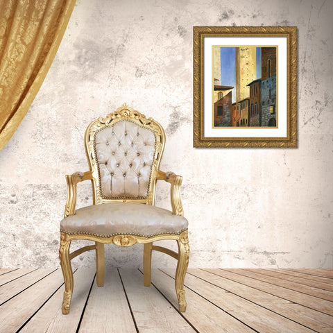 Italian Scene II Gold Ornate Wood Framed Art Print with Double Matting by Gorham, Gregory