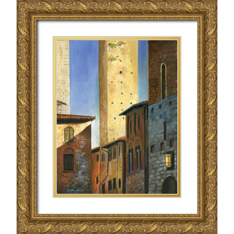 Italian Scene II Gold Ornate Wood Framed Art Print with Double Matting by Gorham, Gregory