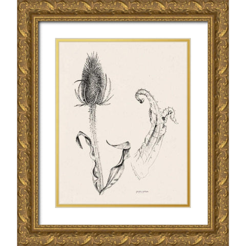 Plant Life IV Gold Ornate Wood Framed Art Print with Double Matting by Gorham, Gregory