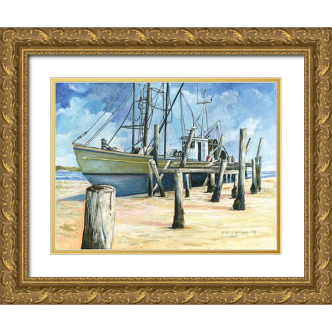 Richard Arnold Gold Ornate Wood Framed Art Print with Double Matting by Gorham, Gregory