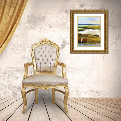 Salt Marsh Sanctuary I Gold Ornate Wood Framed Art Print with Double Matting by Gorham, Gregory