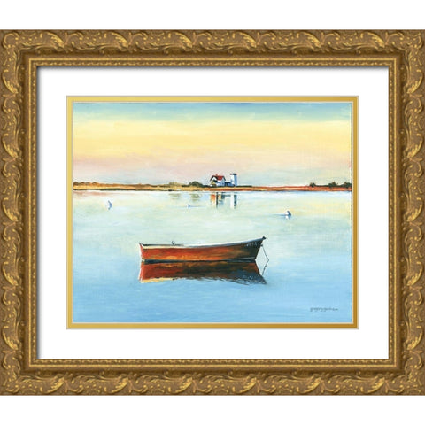 Reflections Gold Ornate Wood Framed Art Print with Double Matting by Gorham, Gregory
