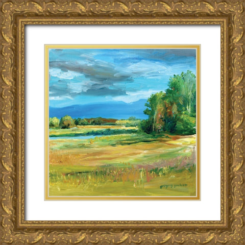 Along The Kootenai Gold Ornate Wood Framed Art Print with Double Matting by Gorham, Gregory