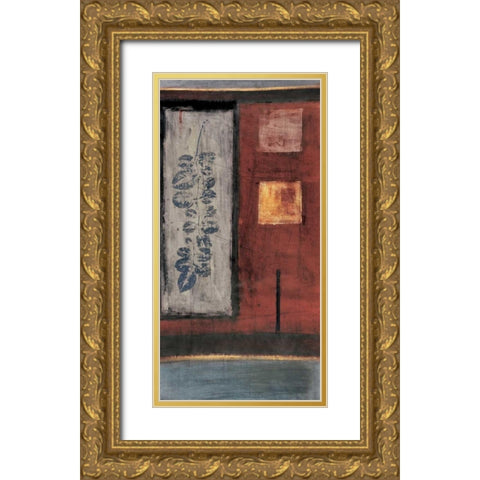 Earth Gold Ornate Wood Framed Art Print with Double Matting by Hargittai, Paul