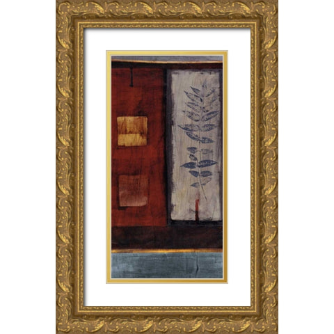 Fire Gold Ornate Wood Framed Art Print with Double Matting by Hargittai, Paul