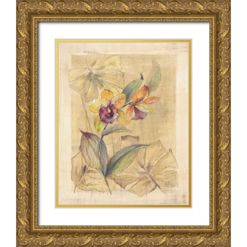 Bahama Breeze I Gold Ornate Wood Framed Art Print with Double Matting by Hargittai, Paul