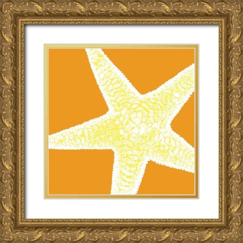 Graphic Shell I Gold Ornate Wood Framed Art Print with Double Matting by Harbick, N