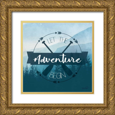 Adventure II Gold Ornate Wood Framed Art Print with Double Matting by Harbick, N.