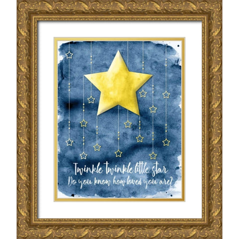 Love You II Gold Ornate Wood Framed Art Print with Double Matting by Harbick, N.