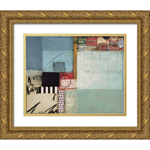Entropy I Gold Ornate Wood Framed Art Print with Double Matting by Braelin, Frank