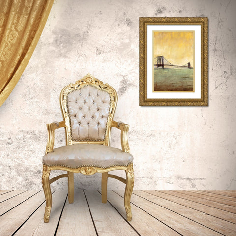 Urban Connection II Gold Ornate Wood Framed Art Print with Double Matting by Costa, Antonio