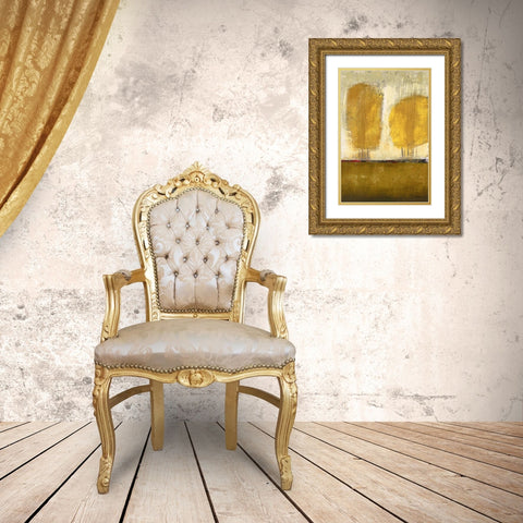 Shades of Gold I Gold Ornate Wood Framed Art Print with Double Matting by Costa, Antonio