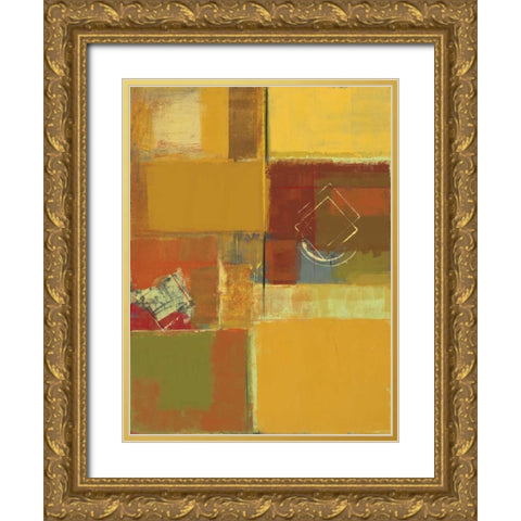Sunny Mindset II Gold Ornate Wood Framed Art Print with Double Matting by Lentz, Michael