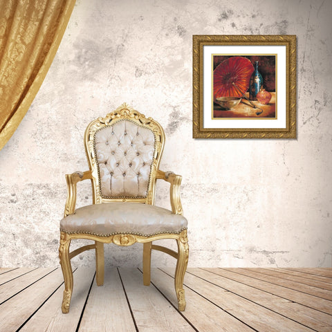 Asian Still Life I Gold Ornate Wood Framed Art Print with Double Matting by Rodriguez, S.