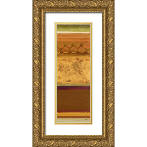 Elemental I Gold Ornate Wood Framed Art Print with Double Matting by Rodriguez, S.