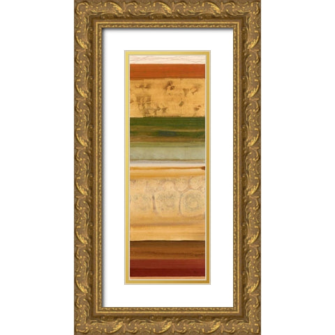 Elemental II Gold Ornate Wood Framed Art Print with Double Matting by Rodriguez, S.