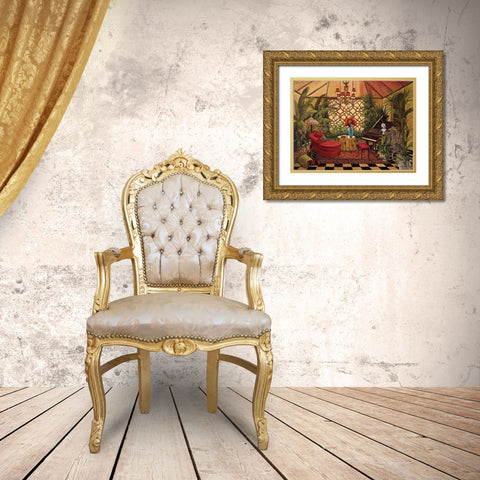 Conservatory I Gold Ornate Wood Framed Art Print with Double Matting by Jeffrey, Jillian