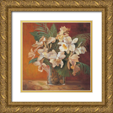Tropic Beauty II Gold Ornate Wood Framed Art Print with Double Matting by Jeffrey, Jillian