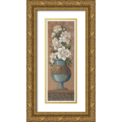 Courtly Roses III Gold Ornate Wood Framed Art Print with Double Matting by Jeffrey, Jillian