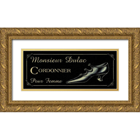 Cordonnier Gold Ornate Wood Framed Art Print with Double Matting by Jones, Catherine
