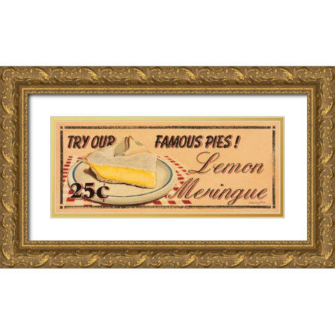 Lemon Meringue Gold Ornate Wood Framed Art Print with Double Matting by Jones, Catherine