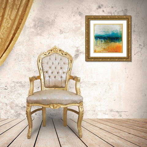 Waiting III Gold Ornate Wood Framed Art Print with Double Matting by Jones, Catherine