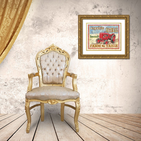 Farm to Table II Gold Ornate Wood Framed Art Print with Double Matting by Jones, Catherine