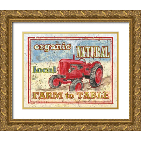 Farm to Table II Gold Ornate Wood Framed Art Print with Double Matting by Jones, Catherine
